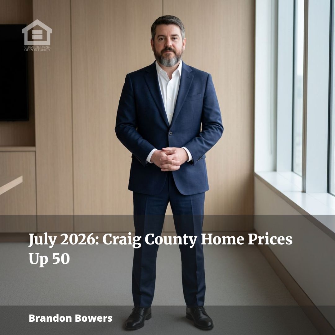 Craig County Home Prices Surge Over 50% in July 2026